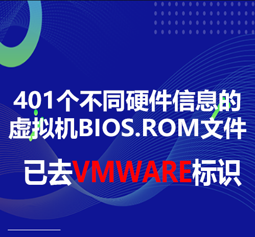 401个不同硬件信息的虚拟机BIOS.ROM文件，已去VMware标识