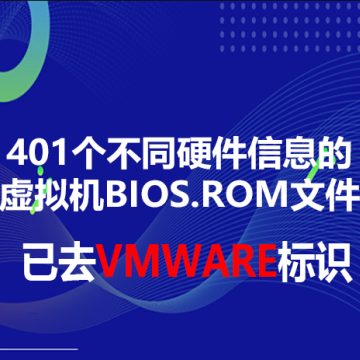 401个不同硬件信息的虚拟机BIOS.ROM文件，已去VMware标识